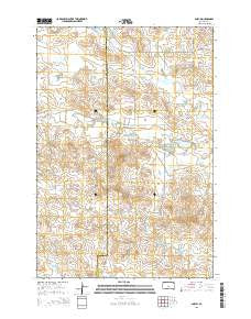 Sorum South Dakota Current topographic map, 1:24000 scale, 7.5 X 7.5 Minute, Year 2015
