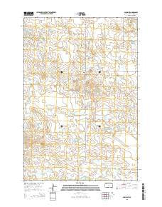 Sorum NE South Dakota Current topographic map, 1:24000 scale, 7.5 X 7.5 Minute, Year 2015