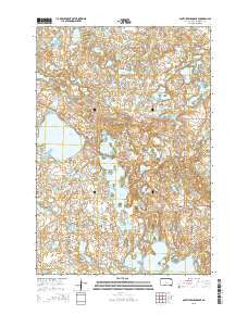 South Red Iron Lake South Dakota Current topographic map, 1:24000 scale, 7.5 X 7.5 Minute, Year 2015