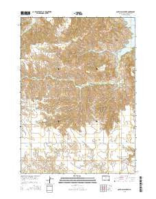 South Scalp Creek South Dakota Current topographic map, 1:24000 scale, 7.5 X 7.5 Minute, Year 2015
