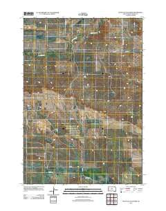 South of Volunteer South Dakota Historical topographic map, 1:24000 scale, 7.5 X 7.5 Minute, Year 2012