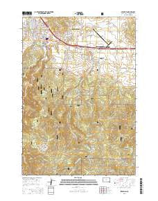 Spearfish South Dakota Current topographic map, 1:24000 scale, 7.5 X 7.5 Minute, Year 2015