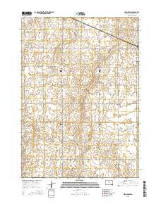 Spencer SW South Dakota Current topographic map, 1:24000 scale, 7.5 X 7.5 Minute, Year 2015