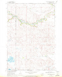 Spring Creek SW South Dakota Historical topographic map, 1:24000 scale, 7.5 X 7.5 Minute, Year 1969