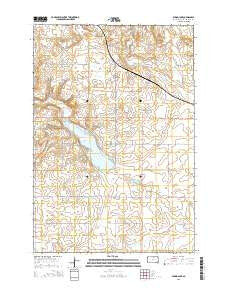 Spring Lake South Dakota Current topographic map, 1:24000 scale, 7.5 X 7.5 Minute, Year 2015