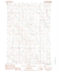 Squaw Buttes South Dakota Historical topographic map, 1:24000 scale, 7.5 X 7.5 Minute, Year 1983