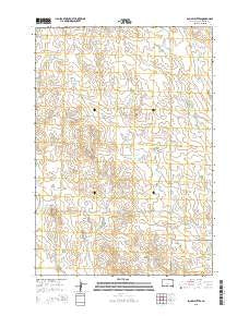 Squaw Buttes South Dakota Current topographic map, 1:24000 scale, 7.5 X 7.5 Minute, Year 2015
