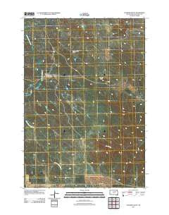 Standing Butte South Dakota Historical topographic map, 1:24000 scale, 7.5 X 7.5 Minute, Year 2012