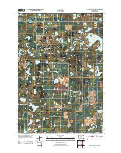 Stangland Slough South Dakota Historical topographic map, 1:24000 scale, 7.5 X 7.5 Minute, Year 2012