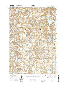 Stangland Slough South Dakota Current topographic map, 1:24000 scale, 7.5 X 7.5 Minute, Year 2015