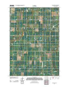 Staum Dam South Dakota Historical topographic map, 1:24000 scale, 7.5 X 7.5 Minute, Year 2012