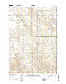 Stephan South Dakota Current topographic map, 1:24000 scale, 7.5 X 7.5 Minute, Year 2015