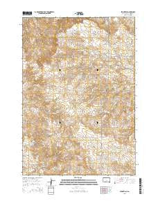 Stoneville South Dakota Current topographic map, 1:24000 scale, 7.5 X 7.5 Minute, Year 2015