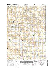 Stony Butte South Dakota Current topographic map, 1:24000 scale, 7.5 X 7.5 Minute, Year 2015