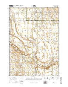 Storla South Dakota Current topographic map, 1:24000 scale, 7.5 X 7.5 Minute, Year 2015