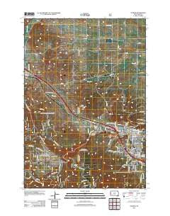 Sturgis South Dakota Historical topographic map, 1:24000 scale, 7.5 X 7.5 Minute, Year 2012