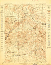 Sturgis South Dakota Historical topographic map, 1:62500 scale, 15 X 15 Minute, Year 1899
