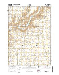 Sully Lake South Dakota Current topographic map, 1:24000 scale, 7.5 X 7.5 Minute, Year 2015
