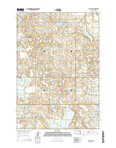 Swan Lake South Dakota Current topographic map, 1:24000 scale, 7.5 X 7.5 Minute, Year 2015