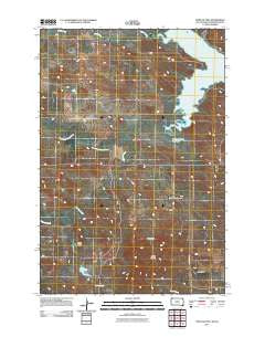 Tepee Buttes South Dakota Historical topographic map, 1:24000 scale, 7.5 X 7.5 Minute, Year 2011