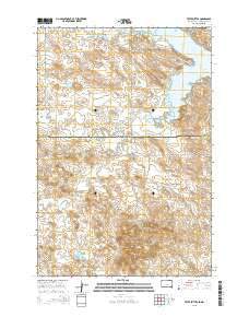 Tepee Buttes South Dakota Current topographic map, 1:24000 scale, 7.5 X 7.5 Minute, Year 2015