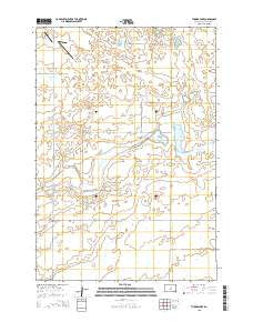 Thomas Lake South Dakota Current topographic map, 1:24000 scale, 7.5 X 7.5 Minute, Year 2015