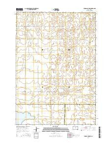 Thomas Lake NW South Dakota Current topographic map, 1:24000 scale, 7.5 X 7.5 Minute, Year 2015