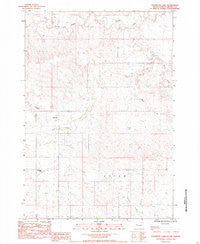 Thompson Lake South Dakota Historical topographic map, 1:24000 scale, 7.5 X 7.5 Minute, Year 1983