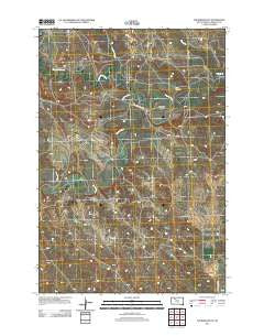 Thunder Butte South Dakota Historical topographic map, 1:24000 scale, 7.5 X 7.5 Minute, Year 2012