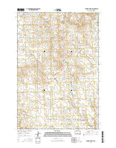 Thunder Hawk SW South Dakota Current topographic map, 1:24000 scale, 7.5 X 7.5 Minute, Year 2015