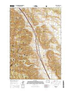 Tilford South Dakota Current topographic map, 1:24000 scale, 7.5 X 7.5 Minute, Year 2015