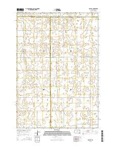 Tolstoy South Dakota Current topographic map, 1:24000 scale, 7.5 X 7.5 Minute, Year 2015