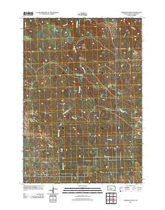 Tornado Ranch South Dakota Historical topographic map, 1:24000 scale, 7.5 X 7.5 Minute, Year 2012