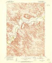 Trail City SW South Dakota Historical topographic map, 1:24000 scale, 7.5 X 7.5 Minute, Year 1952