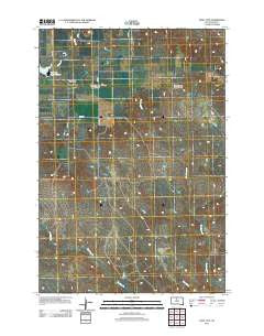 Trail City South Dakota Historical topographic map, 1:24000 scale, 7.5 X 7.5 Minute, Year 2012