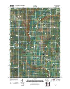 Trent South Dakota Historical topographic map, 1:24000 scale, 7.5 X 7.5 Minute, Year 2012