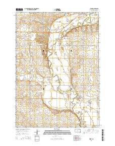 Trent South Dakota Current topographic map, 1:24000 scale, 7.5 X 7.5 Minute, Year 2015