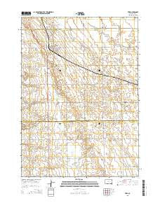 Tripp South Dakota Current topographic map, 1:24000 scale, 7.5 X 7.5 Minute, Year 2015