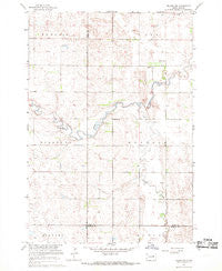 Tulare NW South Dakota Historical topographic map, 1:24000 scale, 7.5 X 7.5 Minute, Year 1967