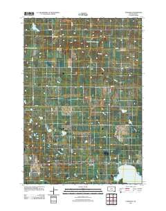 Tunerville South Dakota Historical topographic map, 1:24000 scale, 7.5 X 7.5 Minute, Year 2012