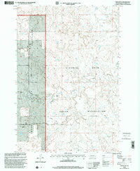 Twin Butte South Dakota Historical topographic map, 1:24000 scale, 7.5 X 7.5 Minute, Year 1998