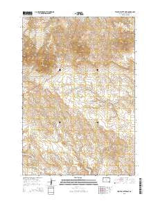 Two Top Butte East South Dakota Current topographic map, 1:24000 scale, 7.5 X 7.5 Minute, Year 2015
