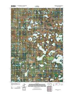 Twomile Lake South Dakota Historical topographic map, 1:24000 scale, 7.5 X 7.5 Minute, Year 2012
