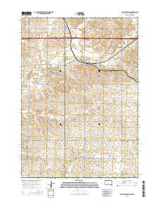 Valley Springs South Dakota Current topographic map, 1:24000 scale, 7.5 X 7.5 Minute, Year 2015