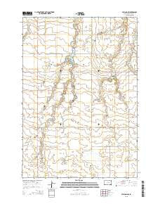 Vayland NW South Dakota Current topographic map, 1:24000 scale, 7.5 X 7.5 Minute, Year 2015