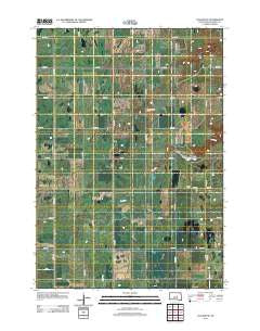 Vayland SE South Dakota Historical topographic map, 1:24000 scale, 7.5 X 7.5 Minute, Year 2012