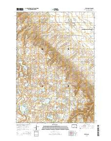 Veblen South Dakota Current topographic map, 1:24000 scale, 7.5 X 7.5 Minute, Year 2015