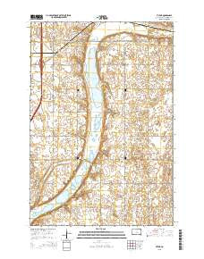 Victor South Dakota Current topographic map, 1:24000 scale, 7.5 X 7.5 Minute, Year 2015