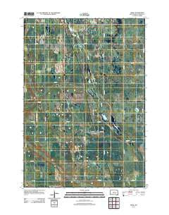 Virgil South Dakota Historical topographic map, 1:24000 scale, 7.5 X 7.5 Minute, Year 2012