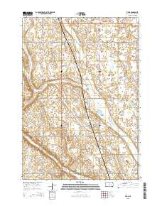 Virgil South Dakota Current topographic map, 1:24000 scale, 7.5 X 7.5 Minute, Year 2015